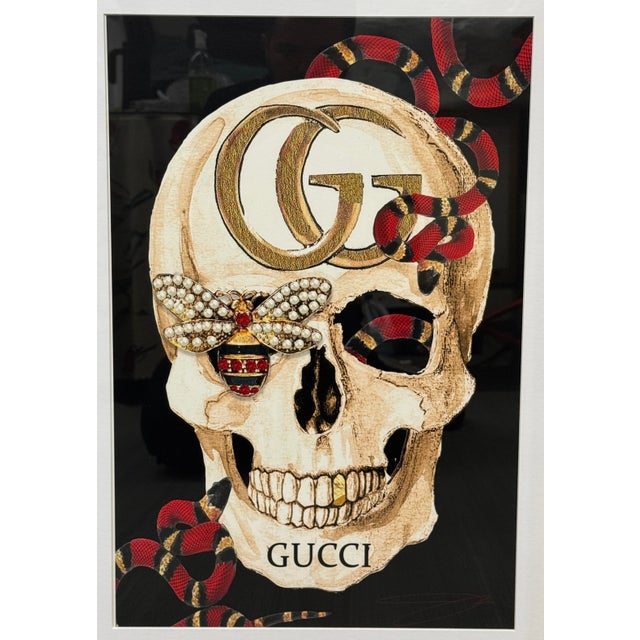 Studio One Gucci Skull II Framed Art Print For Sale - Image 4 of 12