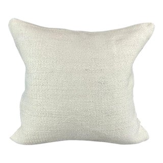20 x 20 Hemp Pillow Turkish Cushion Natural Grayish White Pillow Cushion Cover For Sale