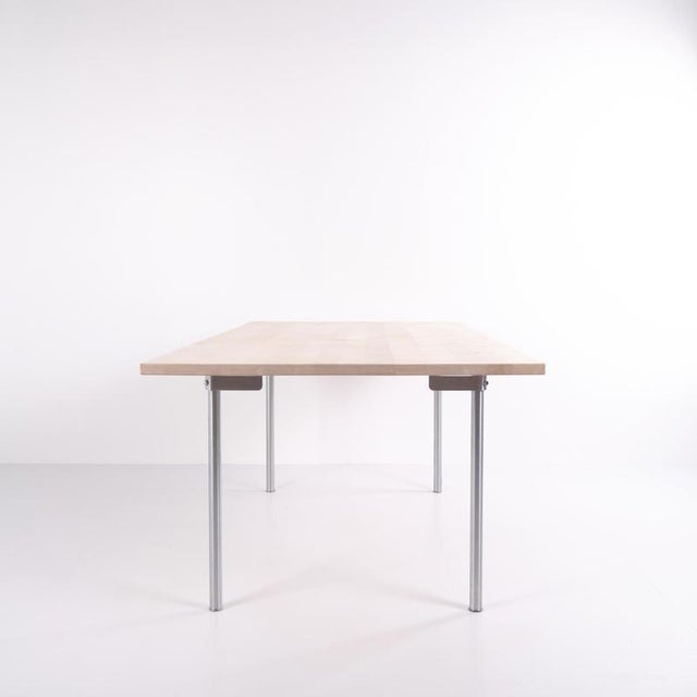 Model CH318 in Beech Dining Table with Extension Leaves by Hans J. Wegner for Tranekær Furniture, 2002 For Sale - Image 3 of 18
