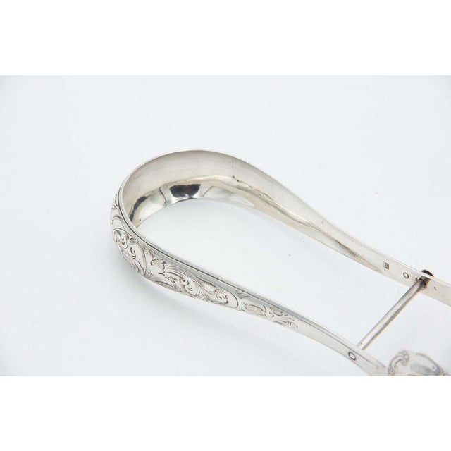 Cut and Embossed SilverBread or Salads Tongs For Sale - Image 3 of 4