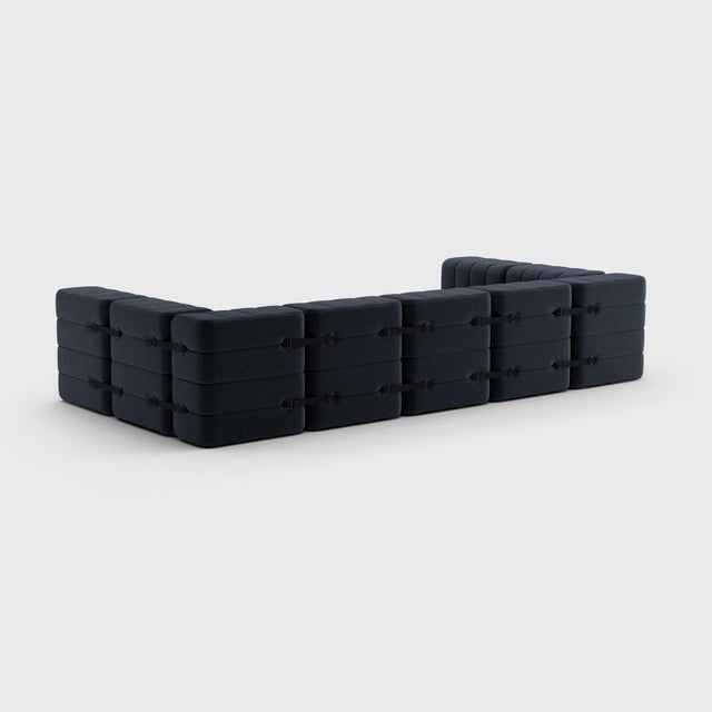 Modular Lounge Sofa in Jet from Ambivalenz, Set of 15 For Sale - Image 10 of 18