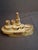Antique Cast Iron Battleship Oregon Still Penny Bank J&e Stevens Green Paint 1898 For Sale - Image 4 of 14