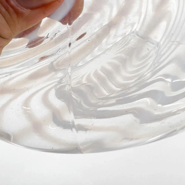 1960s Swirled Art Glass Modern Vase For Sale - Image 4 of 6