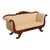 Antique Empire Style Carved Mahogany Sofa For Sale