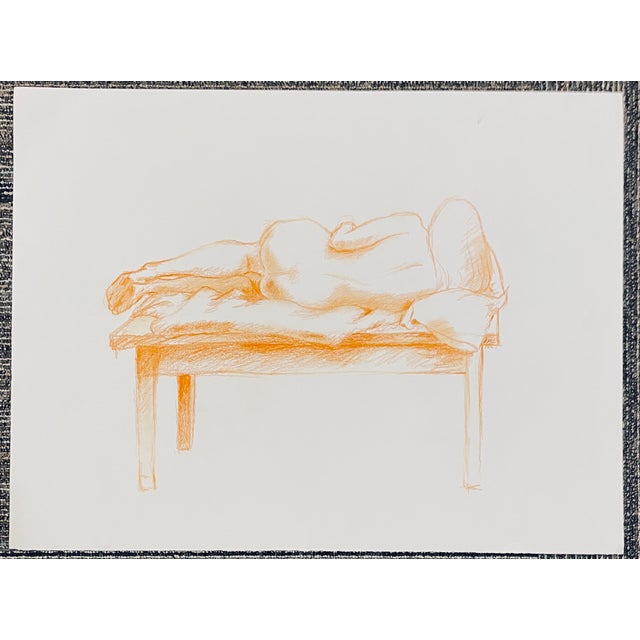 Figurative 1991 Neil Meitzler Reclining Female Nude For Sale - Image 3 of 3