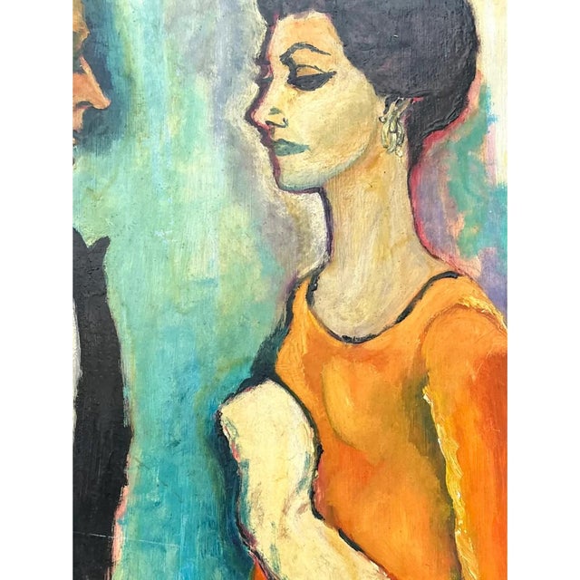 Vintage Abstract Expressionist Figurative Painting For Sale - Image 13 of 13