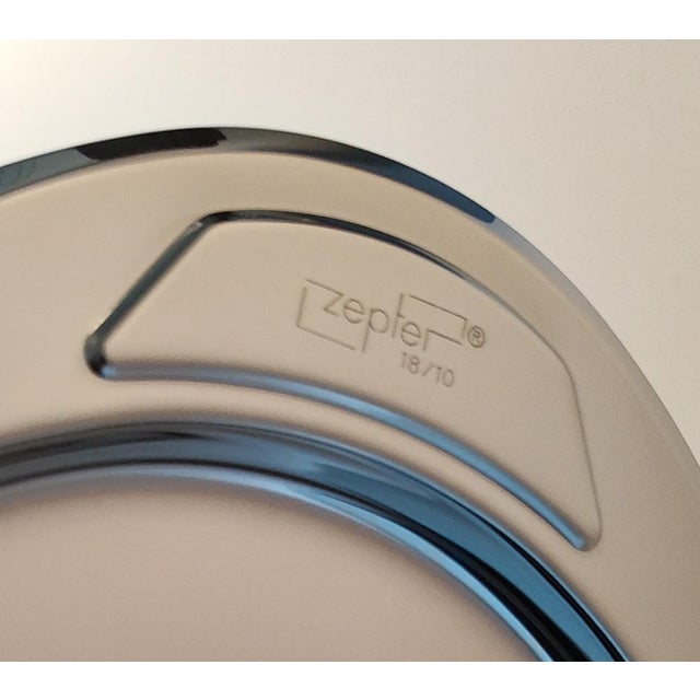 This 18/10 stainless steel tray was manufactured in Italy by the Swiss company Zepter. Model number is X- 447. Purchased...