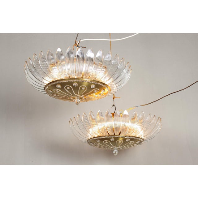 Large Chandeliers, 1940s, Set of 2 For Sale - Image 3 of 18