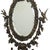 Metal Vintage Art Nouveau Tabletop Vanity Mirror in Gilt Bronze, 1920s For Sale - Image 7 of 11
