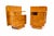 Art Deco bedside tables, Poland, circa 1930. Very good condition, professionally restored. Wood: birch (burl) Dimensions:...
