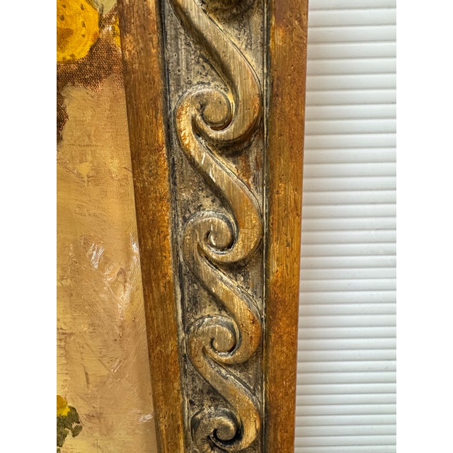 Original Acrylic Painting of Marigold Cupboard, Signed Circa 1990's For Sale - Image 9 of 12