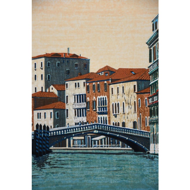 Mototsugu Sugiyama, Venice Part II, 1996, Woodblock Print For Sale - Image 3 of 15