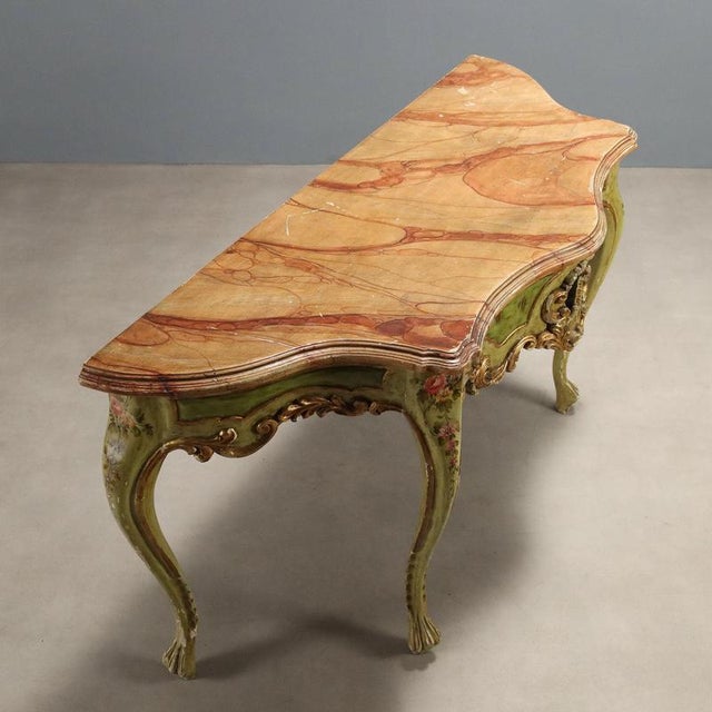 Venetian Baroque Style Console Table For Sale - Image 6 of 8