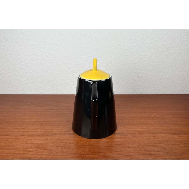Black Vintage German Ceramic Coffee Pot from Könitz For Sale - Image 8 of 18