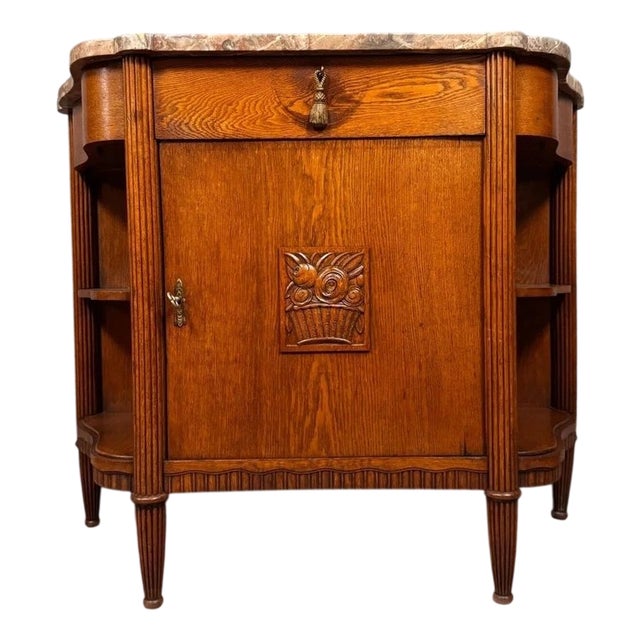 Art Nouveau Oak Sideboard, 1900s For Sale