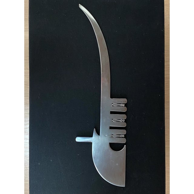 Mid 20th Century Modernist Stainless Steel Letter Opener For Sale - Image 4 of 7