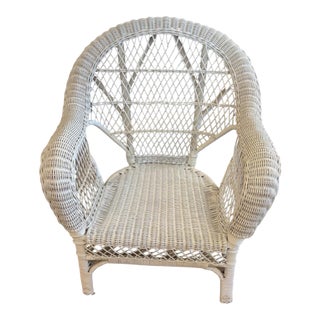 1940s Pair of Wicker Side Chairs For Sale