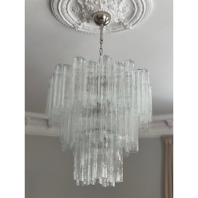 Murano Chandelier in Glass For Sale - Image 9 of 9