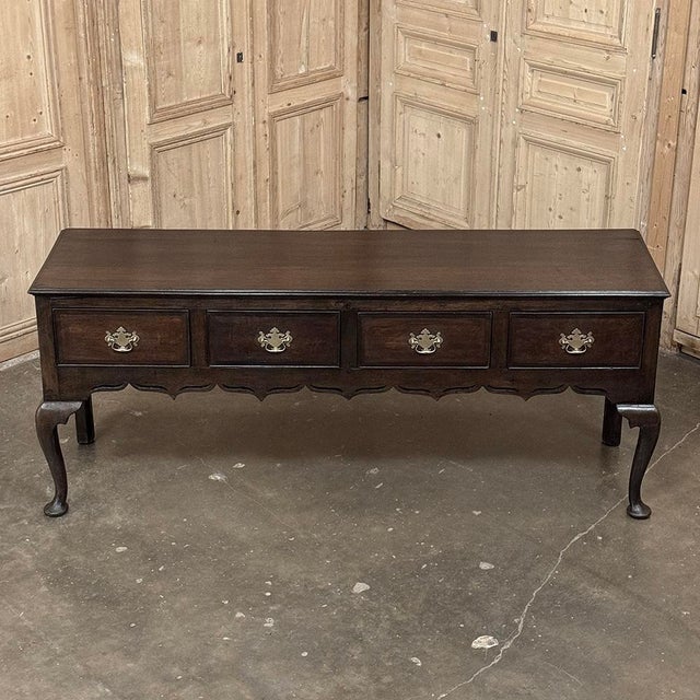18th Century English Georgian Period Solid Oak Dresser For Sale - Image 15 of 18