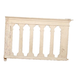 Antique Wooden Balustrade Railing For Sale