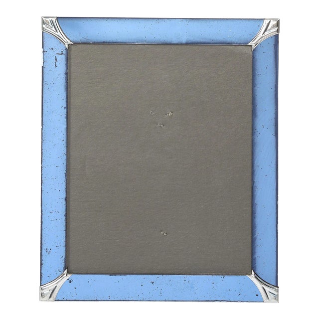 Blue frill frame フォトフレーム ヴィンテージ 8.5x11 Baby Blue Picture Frame, Fancy Original Baroque