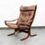 Clean Ingmar Relling for Westnofa brown leather and bentwood armchair + ottoman. Made in Norway. Comes with Original...