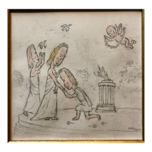 William AnthonyWilliam Anthony 1992 Caricature Drawing Will You Marry Me?, 1992