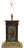 Vintage Neoclassical Style Figural Painted Nude Woman Bronze Marble Table Lamp For Sale