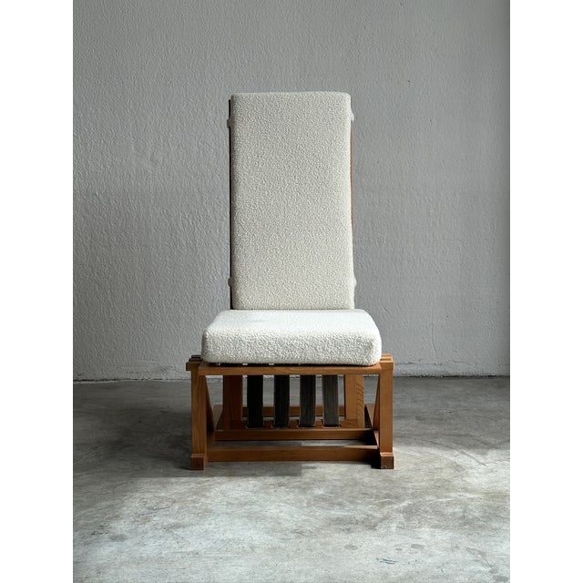 Brutalist Reclining Fabric Lounge Chair, 1960s For Sale - Image 13 of 13