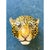 This striking vintage leopard wall bust is a quintessential example of Hollywood Regency maximalism and fine artisanal...