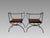 Mid Century Modern Style Minimalist Black Wrought Iron Occasional Chairs, a Pair For Sale In Tampa - Image 6 of 14