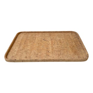 Vintage Scandinavian Cork Tray from Signe Persson Melin, 1970s For Sale