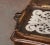 French Early 20th Century French Art Populaire Walnut and Glass Serving Tray For Sale - Image 3 of 12
