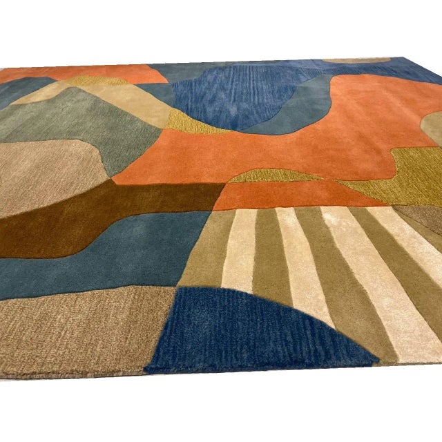 2020s Fine Hand Tufted Abstract Rug For Sale In Washington DC - Image 6 of 12
