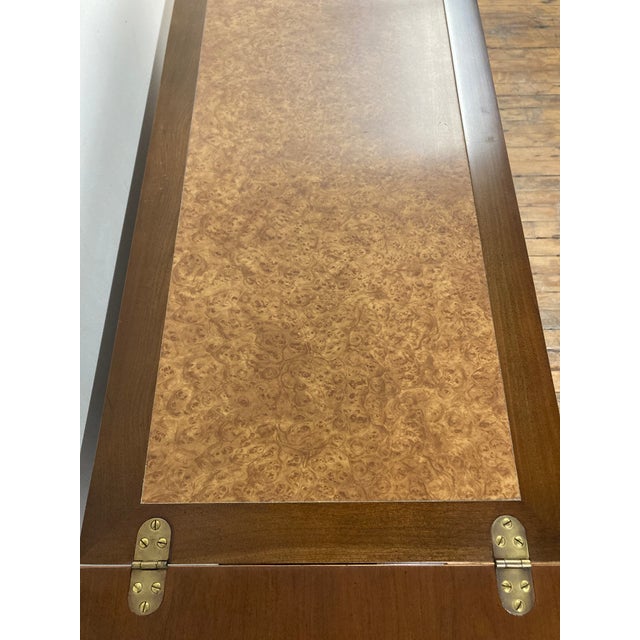 Late 20th Century Kindel Furniture Flip Top Rolling Dry Bar Server Cabinet For Sale - Image 12 of 18