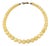 Yellow Jade Beaded Necklace With Gold Tone Clasp Design by Matthew Izzo For Sale