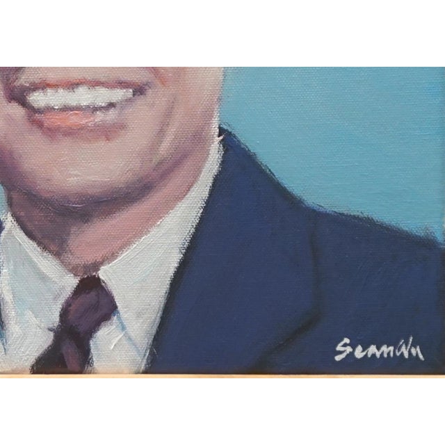 Sean Wu Original Oil Portrait, President Kennedy For Sale - Image 4 of 5