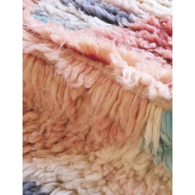 Hand-Knotted Moroccan Wool Rug - 9 X 2.5 Ft For Sale - Image 4 of 8