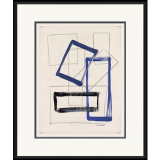 Abstract Shapes in Blue VII Framed Art Print For Sale