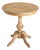 Handcrafted Italian Round Pedestal Accent Table With Hand-Painted Top For Sale