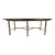 Mastercraft Asian Influenced Brass & Glass Coffee Table in Faux Bamboo For Sale