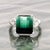 Natural Tourmaline Diamond Ring Size 7 14k W Gold 8.5 TCW Certified For Sale - Image 15 of 16
