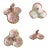 1950s Italian Majolica Octopus Serving Dish - Set of 4 For Sale