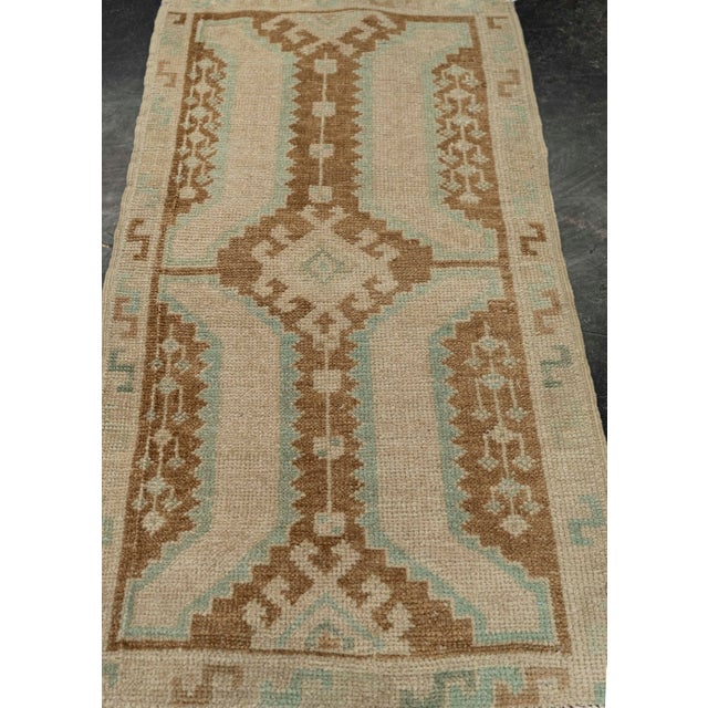 Turkish Mini Rug Oriental Hand Knotted Vintage Rug 1'7" x 3' #21037 Explore a curated collection of hallway runners, wool...