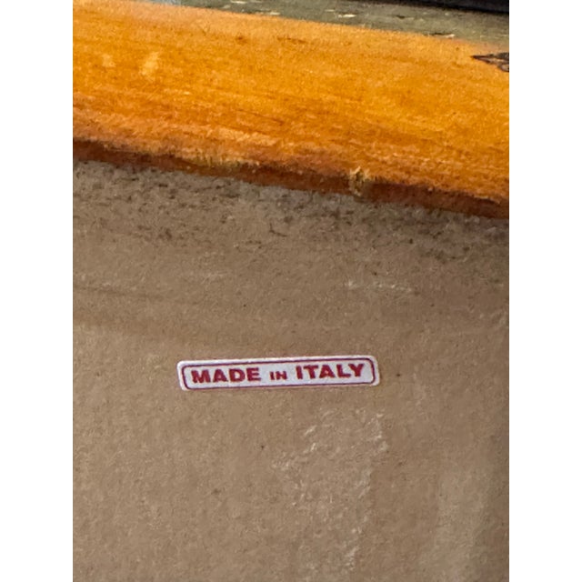 Vintage Italian Tooled Leather Stacked Book Side Table For Sale - Image 4 of 17