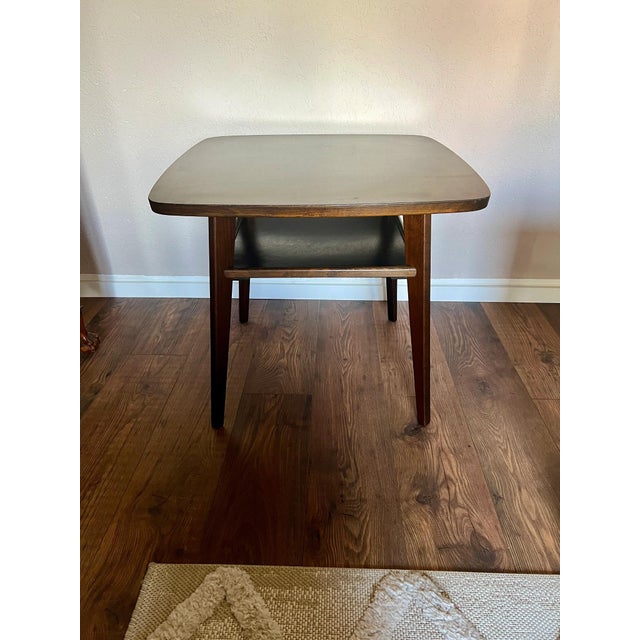 Mid-Century Modern Mid-Century Tray Table with Shelf, 1940-1950 For Sale - Image 3 of 10