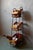 Rustic Grocery Store Shelf with Wrought Iron and Wicker Baskets, 1960s For Sale - Image 3 of 14