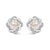 Indulge in the enchanting brilliance of these sterling silver earrings, where each piece captures the essence of floral...