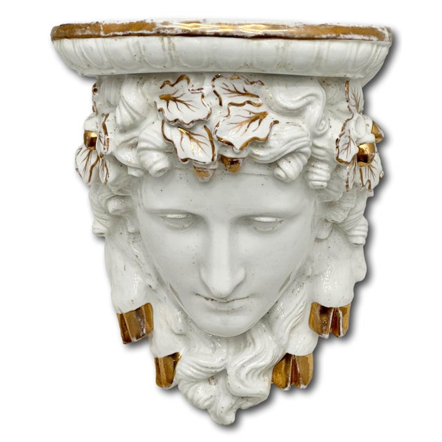 This Really is a Absolutely Beautiful & Quite Unusual Antique Paris Porcelain Wall Hanging Shelf. It was Made in the the...