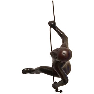 Hanging Black Climbing Man For Sale